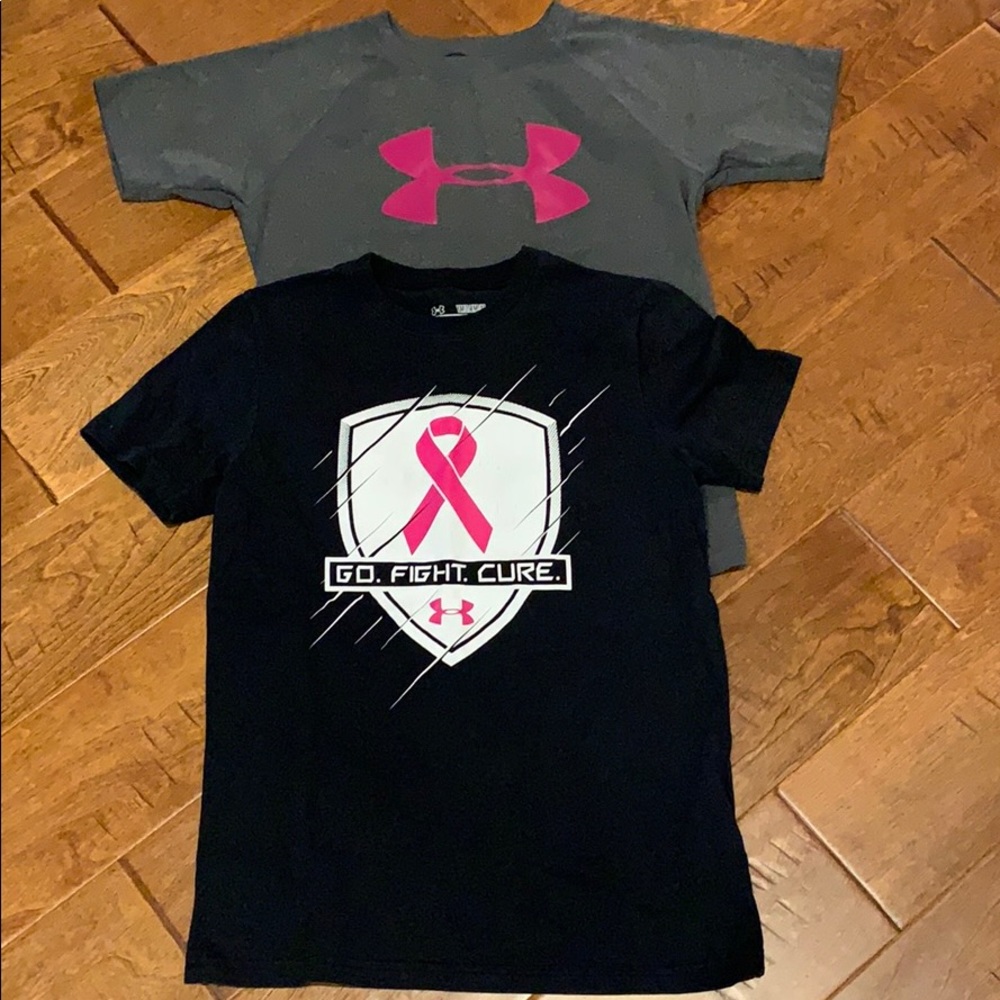 Two Under Armour t-shirts